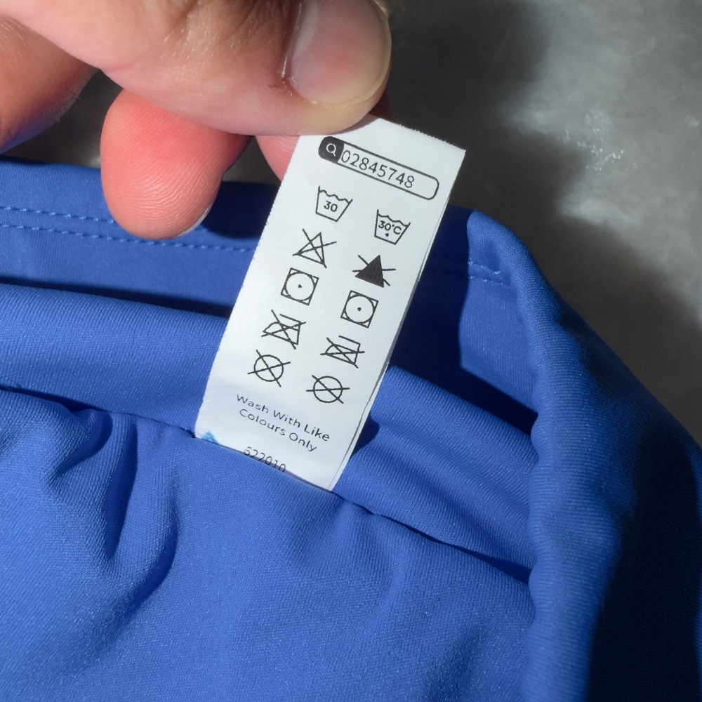 Halara Blue High Waisted High Low Wrap Skirt Small Regular‎ Activewear Flowy - Picture 3 of 7